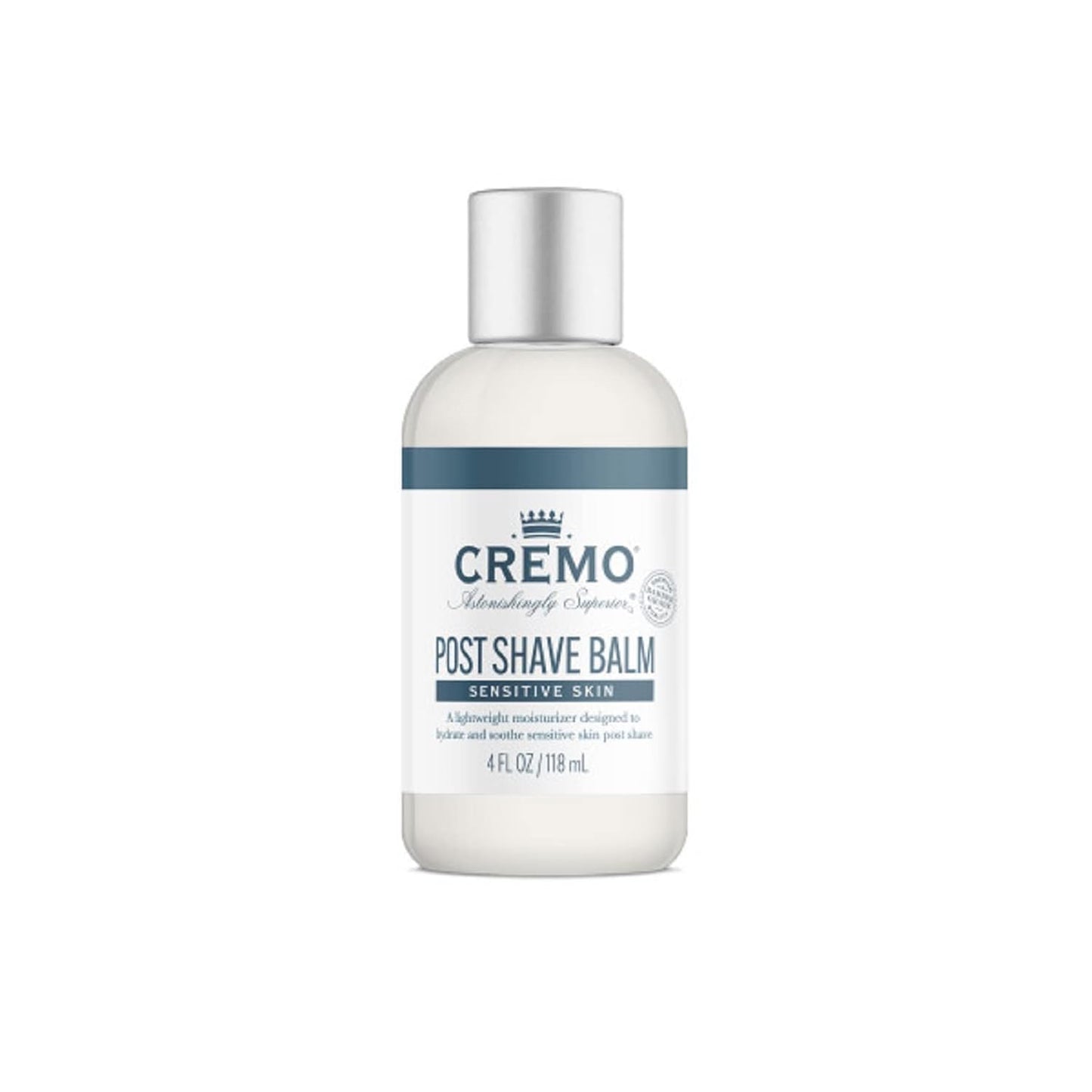 Cremo Sensitive Post Shave Balm - Soothes & Protects Skin from Irritation | 4 Fl Oz