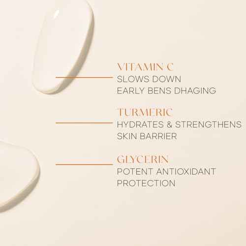 Vitamin C & Turmeric Face Scrub - Dermatologist Tested, Exfoliating, Brightening, Hydrating, Anti-Aging, Clean Beauty, Cruelty-Free Korean Skincare, All Skin Types - 6.76 Fl Oz / 200ML