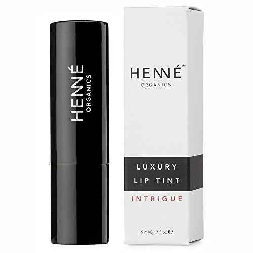 Henn? Organics Luxury Lip Tint - Moisturizing, Sheer Natural Color - Intrigue (Brick Red)