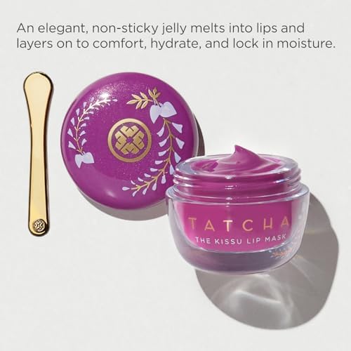 Tatcha Dewy Skin & Lips Hydrating Ritual Set - Travel Rice Wash & Full Size Cream | Wisteria Lip Mask