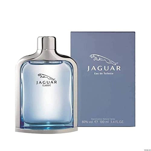 Jaguar Classic Blue Eau De Toilette Spray for Men - 3.4 Ounce | Fresh & Invigorating Fragrance