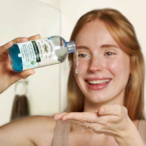 Humphreys Witch Hazel Clarifying Toner | Wild Harvested Witch Hazel | USDA Organic | Natural | Hydrating | Clears Pores & Removes Oil | 8 Fl Oz