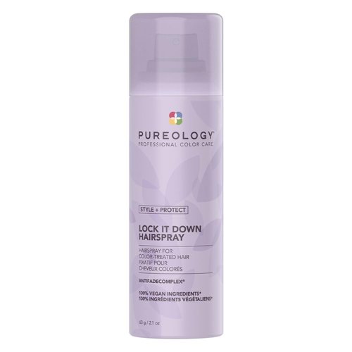 Pureology Style + Protect Lock It Down Hairspray - Maximum Hold for Color-Treated Hair, 11 Ounce