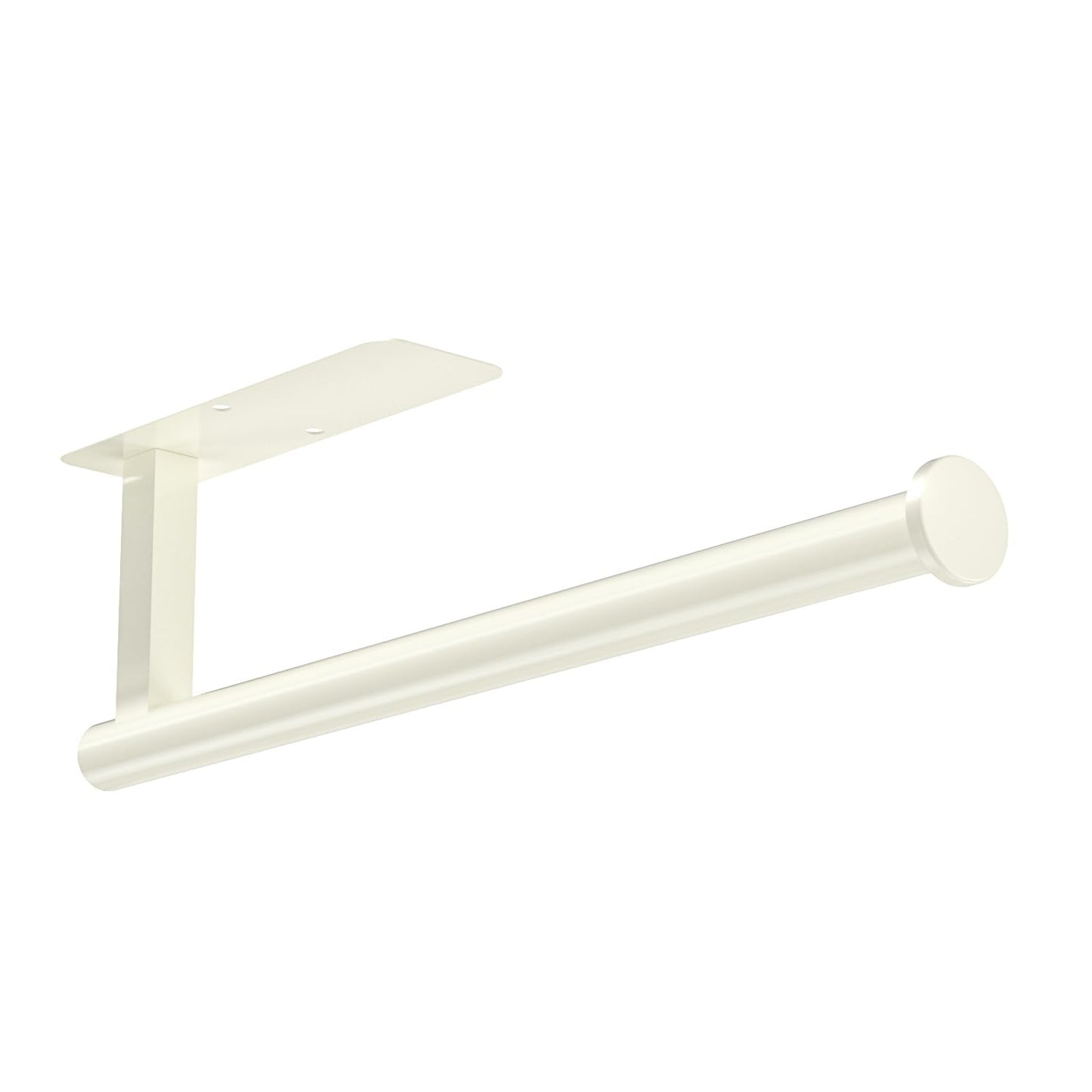 ASTOFLI Paper Towel Holder Under Cabinet No Drilling, Self Adhesive Paper Towel Holder Wall Mount for Kitchen Rack, Under Counter Napin Holder No Drill, 304 Stainless Steel Matte Black