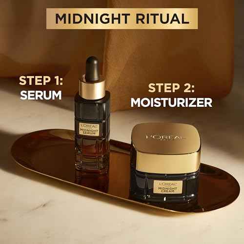 L'Oreal Paris Age Perfect Anti-Aging Midnight Cream, Face Moisturizer to Reduce Wrinkles and Firm Skin, 1.7oz + Serum Sample
