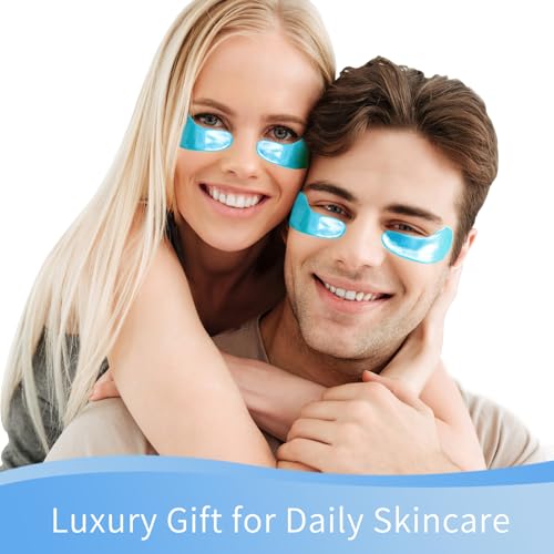 Under Eye Patches, 20 Pairs Eye Mask for Dark Circles,Puffy Eyes,Undereye Bags,Wrinkles,Eye Mask Patches with Hyaluronic Acid, 24K Gold,Rose & Aloe Vera,Eye Treatment Skin Care for Men & Women Gift