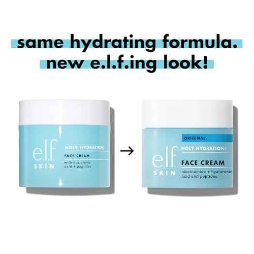 e.l.f. SKIN Holy Hydration! Face Cream, Moisturizer For Nourishing & Plumping Skin, Infused With Hyaluronic Acid, Vegan & Cruelty-Free, 1.7 Oz