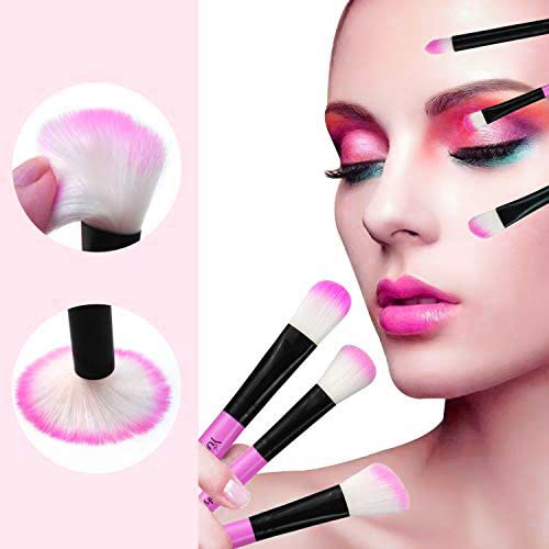Makeup Brush Set, 32 Pcs Make up Brushes Professional Face Eye Shadow Foundation Blush Lip Makeup Brushes Powder Cosmetics Blending Brush Tool with the bag G-Bright purple