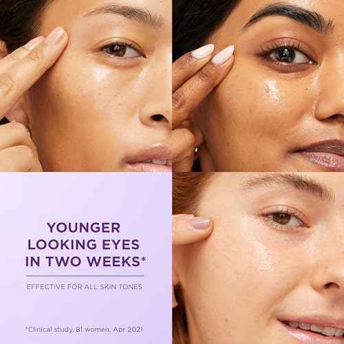 L'Oreal Paris Revitalift Hyaluronic Acid + Caffeine Hydrating Eye Serum for Dark Circles, Fragrance Free .67 fl. oz + Moisturizer Sample