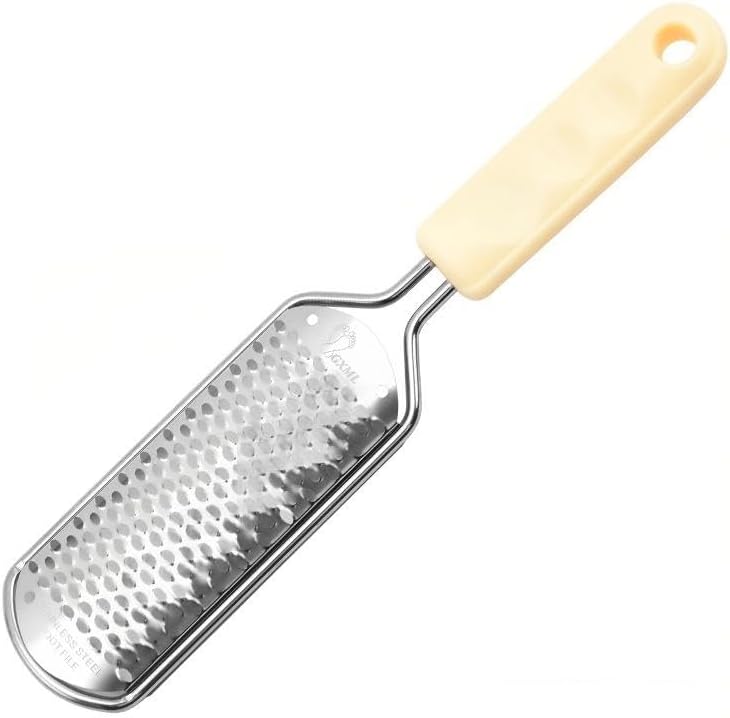 Skiennix Professional Stainless Steel Foot File - Detachable Pedicure Rasp for Hard Skin Removal | Wet & Dry Use