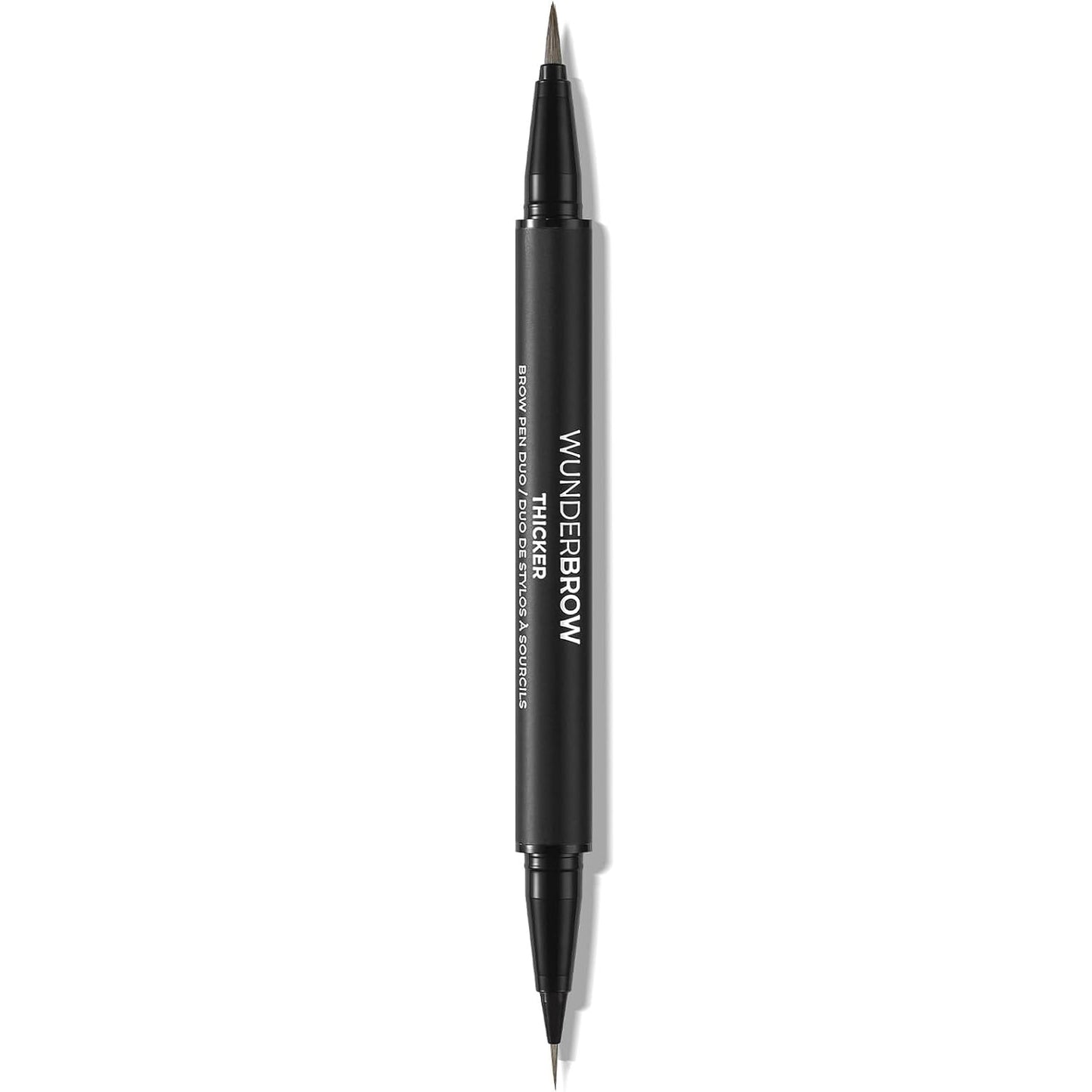 WUNDERBROW Thicker Brow Pen Duo - Dual Ended, Vegan & Cruelty Free | Black/Brown Shade