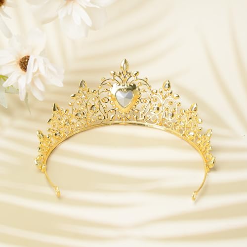 S SNUOY Tiaras and Crowns for Women Crystal Queen Crowns Rhinestone Princess Tiaras Hair Accessories for Bridal Birthday Prom Party - December Zircon