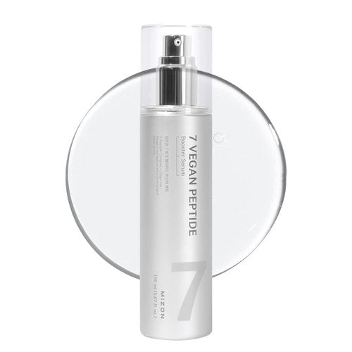 MIZON 7 Vegan Peptide Booster Serum Korean Anti-Aging Face Serum with Niacinamide & Hyaluronic Acid Hydrating Firming & Smoothing Skincare for Fine Lines & Skin Repair – 5.07 fl oz