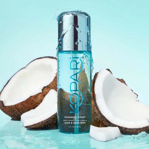 Kopari Hair & Body Mist - Kaanapali Coast Scent | Long-Lasting Coconut & Vanilla Blend, 4 oz