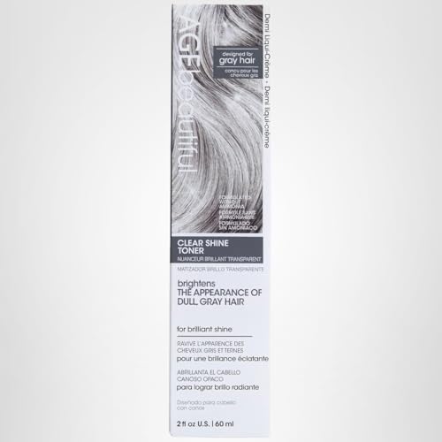 AGE beautiful Clear Shine Demi Liqui-Creme 5-Minute Toner | Brightens Gray Hair for Glossy, Brilliant Shine | Professional Salon Color