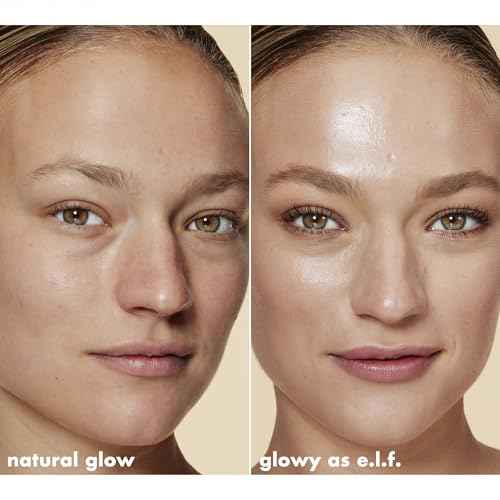 e.l.f. Halo Glow Liquid Filter, Complexion Booster For A Glowing, Soft-Focus Look, Infused With Hyaluronic Acid, Vegan & Cruelty-Free, 3 Light/Medium