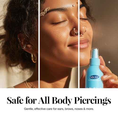 Hypochlorous Acid Spray for Face and Skin | Piercing Aftercare Spray | 8 oz Hypochlorous Acid Sprays for Face, Skin, Acne, Eczema, Body Acne Sprays, Piercing Aftercare, Facial Wound Solution, Workout