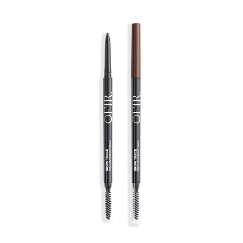 OFIR Brow Trace Precision Browliner - Waterproof Ultra-Fine Tip Eyebrow Pencil | Smudge-Proof Matte Finish | Long-Wear Tool with Spoolie | Chocolate Dark Brown, 0.003 OZ