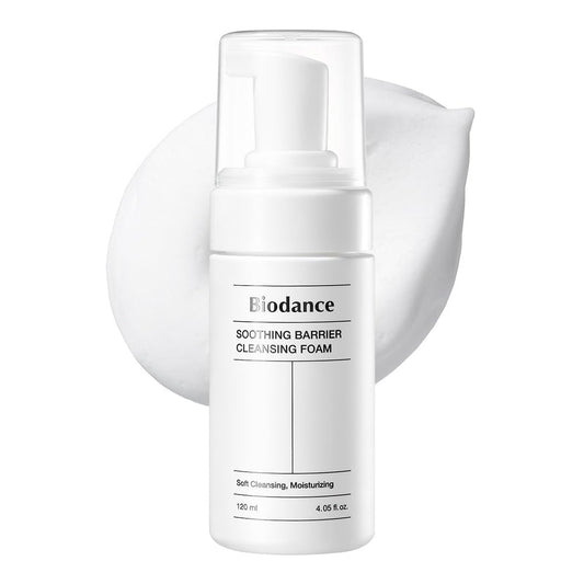 BIODANCE Soothing Barrier Cleansing Foam - Gentle Micro Bubble Facial Cleanser | 4.06 fl. oz, 120ml