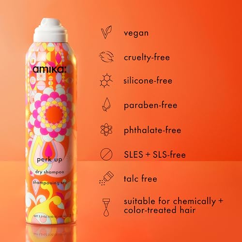 amika perk up talc-free dry shampoo, 1.8oz