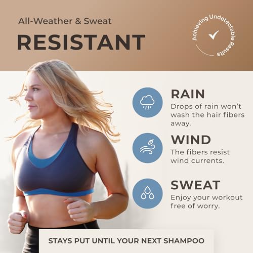 CONFIERR Keratin Hair Fibers for Men & Women - Fill In Fine or Thinning Hair, Instantly Thicker, Fuller Looking Hair (Auburn 15g)