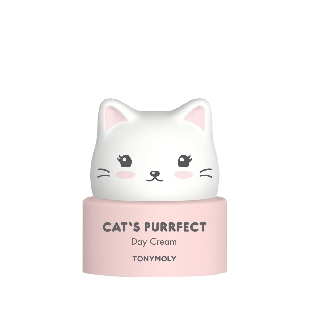 TONYMOLY Cat's Purrfect Face Day Cream - Lightweight, Moisturizing & Soothing Formula | 50g