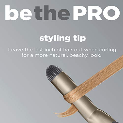Conair INFINITIPRO Tourmaline 1 1/2-Inch Ceramic Curling Iron, 1 ½ inch barrel produces soft waves – for use on medium and long hair