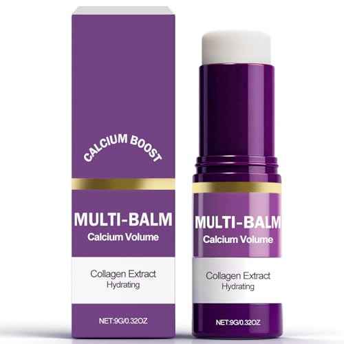 Calcium Multi Balm Stick, Moisturing Stick Hydrating, Friming and Anti-Wrinkle for Eyes, Face and Neck Skin, Tighten and Enhance Skin Elasticity for Woman