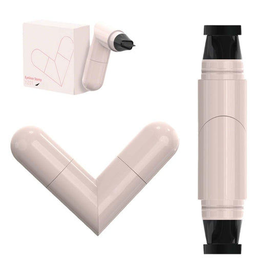 Skiennix Rotating Waterproof Winged Eyeliner Stamp Pen - Quick Dry Smudge-Proof Gel Pencil Set (Black)