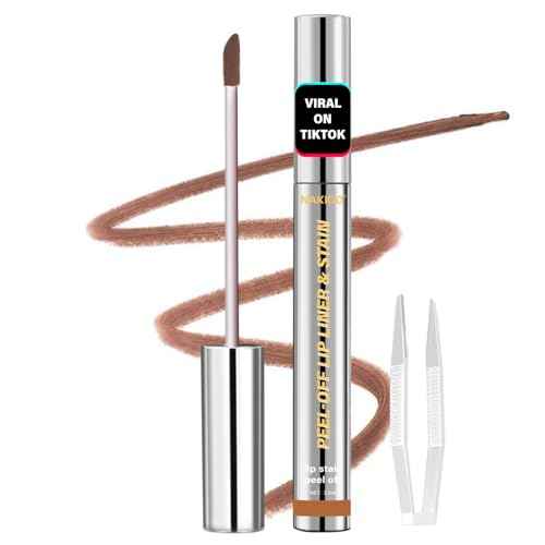 Lip Stain - Lip Stain Peel Off | Waterproof, Transfer-Resistant, Smudge-Proof | Precise Application, One-Peel Finish | Long Lasting Lip Liner Stain for All-Day Color Hold£¨Light Brown£©
