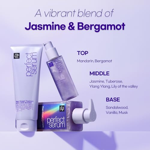 Mise En Scene Perfect Base Up Essence - Leaved In Conditioner for Heat Protectant, for Frizzy & Dry | Lightweight Cream Texture | Fast Absorbing | Smooths, Shine | Korean Hair Care (6.76 Fl. Oz.)