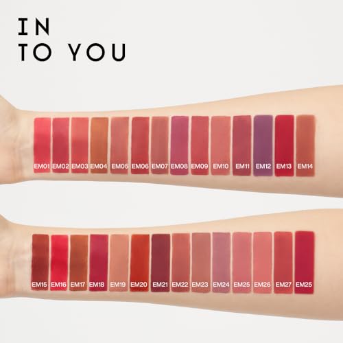 INTO YOU Lipstick For Women, Velvet Matte Finish Lip Stain, Lipstick Long Lasting, Lip Tint, High Impact Lipcolor With Lightweight Lip Mud Texture, Dual-Use For Lips And Cheek, Nude Lipstick (EM08)