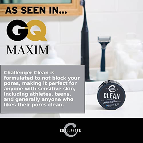 Challenger Fragrance Free Cream Pomade | Non-Comedogenic Styling Product | Unscented Hair Gel | Medium Firm Hold & Clean Ingredients | 1.5oz