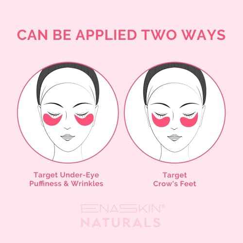 Under Eye Patches for Puffiness and Dark Circles: Caffeine Gel Masks for Undereye Wrinkles Bags - Instant Moisturizing Brightening Skincare Pads - Gift for Women Mom Wife - 30 Pairs (Rose)