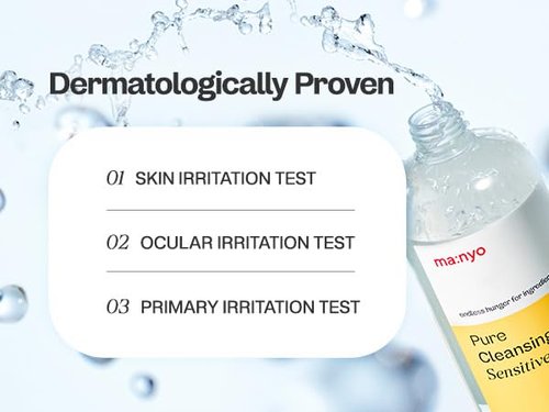 ma:nyo Pure Cleansing Water - Triple Micellar Technology for Sensitive Skin | Hydrating Makeup Remover, 16.9 fl oz (500ml)