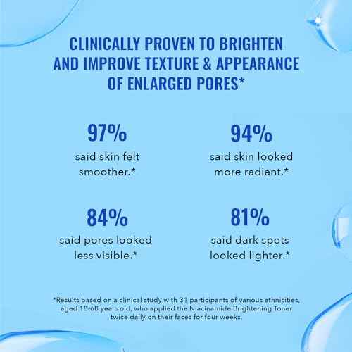 Good Molecules Niacinamide Brightening Toner - Toner for Face with Niacinamide and Arbutin for Skin Tone Balancing- Pore Minimizer, Facial Skin Care