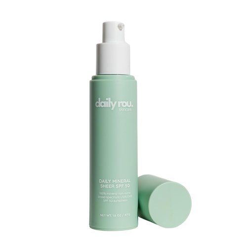 DailyRou Mineral Sunscreen | Hydrating & Brightening Formula for Men & Women - Lightweight, Non-Greasy (Sheer)