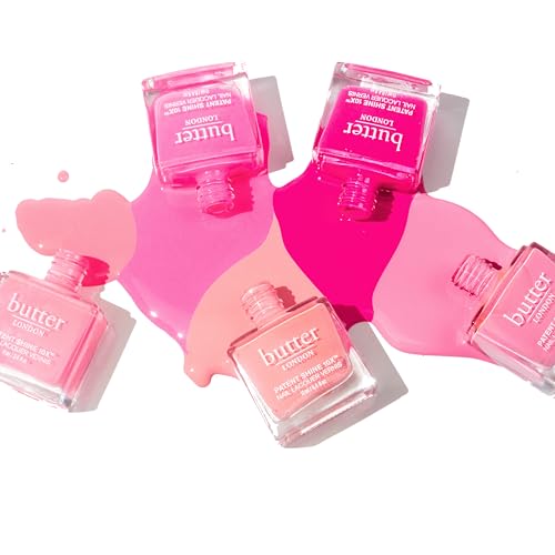 butter LONDON Patent Shine 10X Nail Lacquer, Gel-Like Finish, Chip-Resistant Formula, 10-Free Formula, Cruelty-Free, Polymer Technology, Flusher Blusher