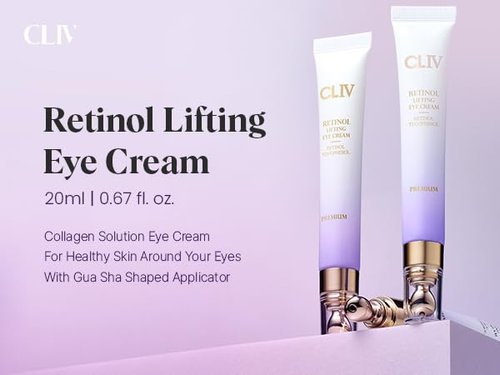 CLIV Retinol Eye Cream - Nourishing Formula for Puffiness Relief | Collagen Boosting 0.67 Fl Oz