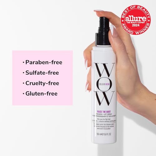 COLOR WOW Raise the Root Thicken + Lift Spray, 1.7 fl oz All-Day Volume for Fine, Flat Hair without Dulling Color