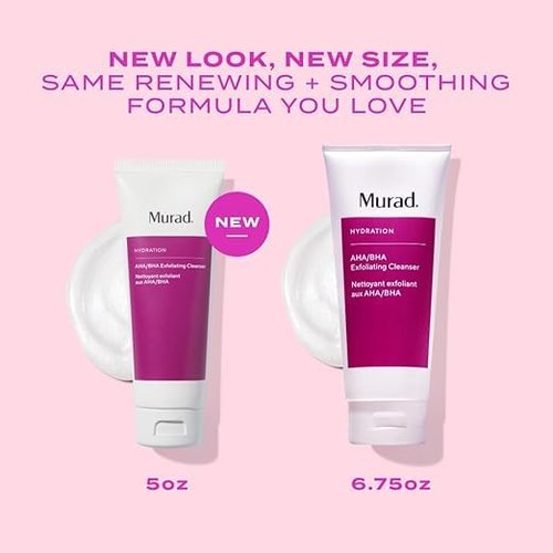 Murad AHA/BHA Exfoliating Cleanser - Triple-Action Face Wash with Salicylic, Lactic & Glycolic Acids - Smooths & Revitalizes Skin