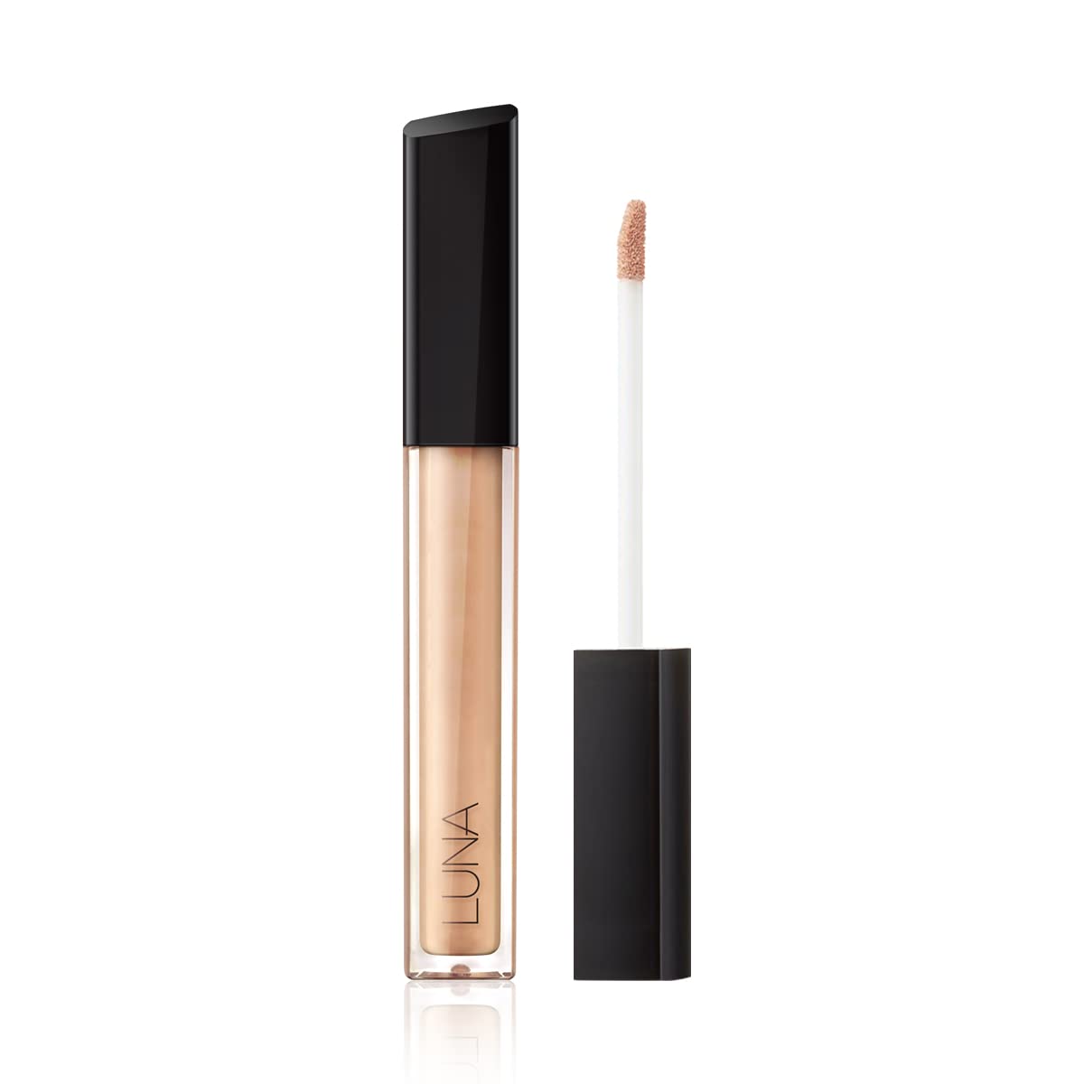 LUNA Long-Lasting Tip Concealer Cover-Fit (#04 Sand) Full Coverage, for Under Eye Dark Circles, Fine Lines, Redness & Discoloration, Korean Makeup 0.26 Fl Oz