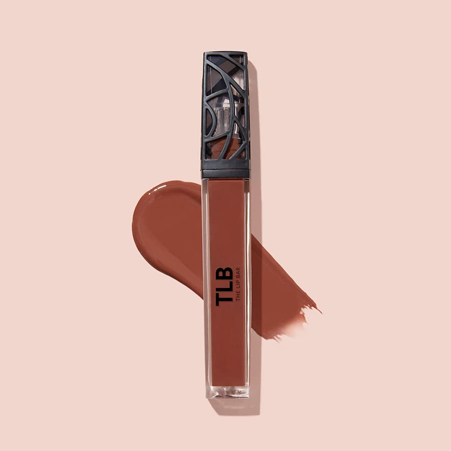 The Lip Bar Vegan Non-Sticky Lip Gloss, with Hydrating Shea Butter for a Lightweight, High Shine Finish, Ms. Independent - Pink-Brown Nude