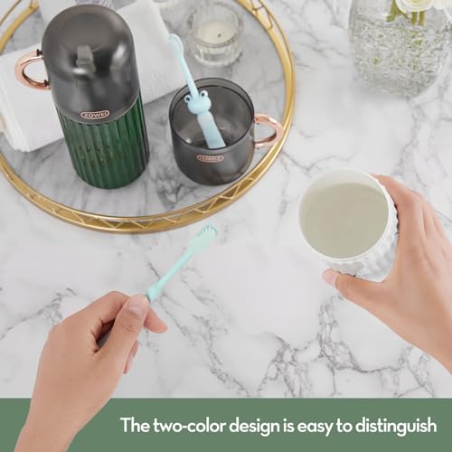 Elivida 1Pc Travel Toothbrush Case Travel Toothbrush Holder with Cup,Large Toothbrush Container for Toothbrush Toothpaste Razor,Toothbrush Holder with Cover for Home Business School (8.07x2.95 White)