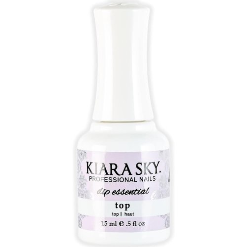 KIARA SKY Dip Top Coat - Ultra-Shiny, No Lamp Needed | Professional-Grade Nail Essential | 15 ml