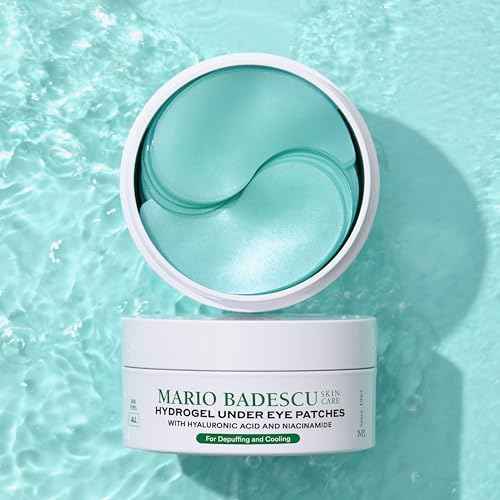 Mario Badescu Hydrogel Under Eye Patches (30 Pairs) ? Hydrating Eye Masks for Puffy Eyes, Dark Circles, Fine Lines, with Hyaluronic Acid & Niacinamide, Soothing & Plumping