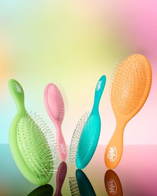 Wet Brush Original Detangler, Orange Crush (Summer Quencher), Ultra-Soft IntelliFlex Bristles Glide Through Tangles, Detangling Hair Brush (Wet & Dry), Women & Men, Limited Edition