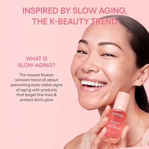 LANEIGE Bouncy & Firm Serum: Korean Slow Aging Collagen Serum with Peptides for Plumping, Firming, & Hydrating