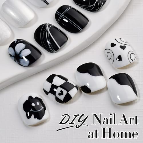 Double Rhythm 15ML Gel Nail Polish Pure Sheer Same Color Same Bottle Soak Off Gel Polish Art Manicure Salon DIY at Home for Women (Milky White-A1075)