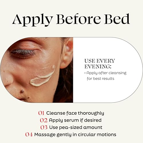 Night Cream Intense - Overnight Face Cream with 5-ALA, Resveratrol, Ceramides, Peptides - Anti-Aging Facial Moisturizer for Fine Lines, Wrinkles, Skin Barrier - German Made - 1.7 Fl Oz